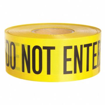 Barricade Tape Yellow/Black 1000ft x 3In