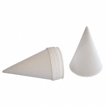 Disp. Cone Cup 4-1/4 oz White PK1000