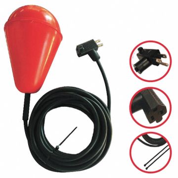 Heavy Duty Float Switch with 20 ft Cable