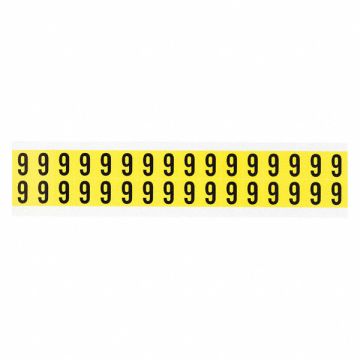 D4796 Carded Numbers and Letters 9