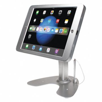 Security Kiosk Stand Silver 15-1/2 H