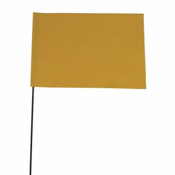 Marking Flag Yellow Blank Vinyl PK100