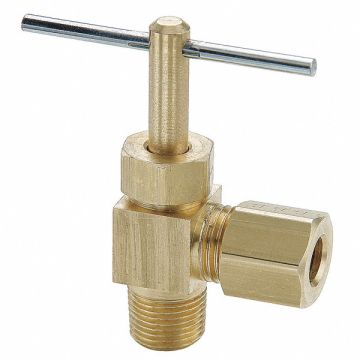 Needle Valve Angled 3/8 in Compression