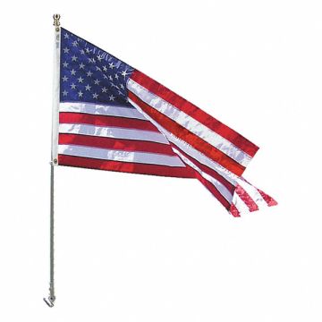 US Flag W/spinning Pole Nylon