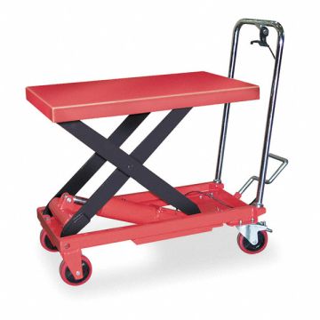 Scissor Lift Cart 1000 lb Steel Fixed