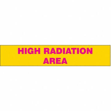 Radiation Sign Slider Insert 1 1/2 x 8in