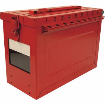 Group Lockout Box Red 9-1/16 H