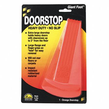 Giant Doorstop Nonslip Rubber Orange