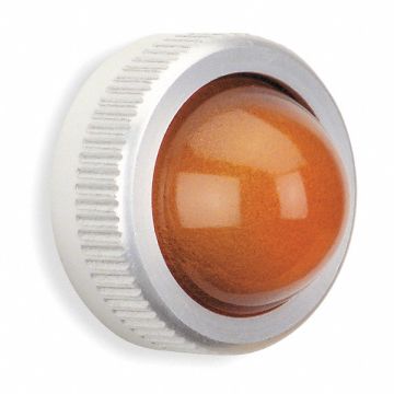 Pilot Light Lens 25mm Amber Glass