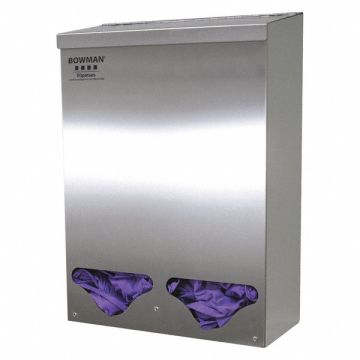 Bulk Dispenser 2 Compartments Silver