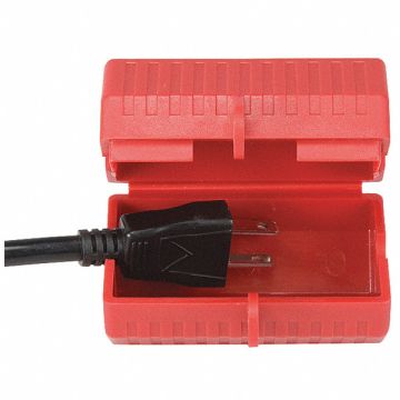 Plug Lockout Red Plastic 1 Padlock
