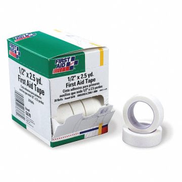 First Aid Tape Wht 1/2inW 2-1/2yd. PK20