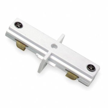 Straight Connector White 4 1/4in