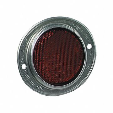 Acrylic Reflector Round Red 4-11/16 L