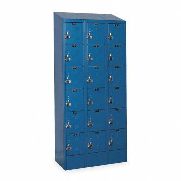 D4834 Box Lockr Lvred 3 Wide 6 Tier Blue