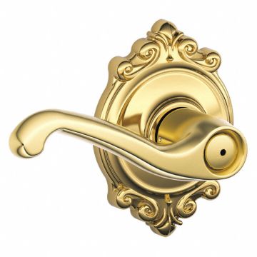 Door Lever Lockset Bright Brass Privacy