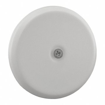 Cleanout Cover Plate White Flat 7-1/4