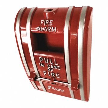 Fire Alarm Pull Station Red 2-15/32 D