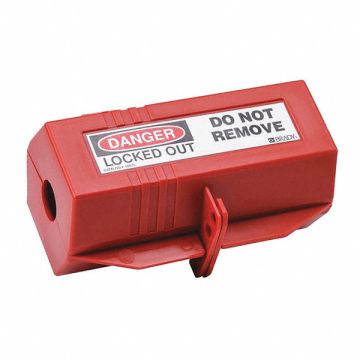Plug Lockout Red 3-25/32 H 6-27/64 L