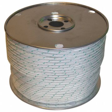 Rope 600ft Grn Tracr/Wht 440lb. Polystr