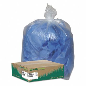 Clear Can Liners 55-60gal. Clear PK100