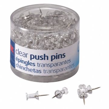 Push Pins 1/2in Clear PK1200