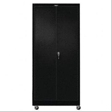 K4841 Storage Cabinet 78 x48 x24 Black 4Shlv
