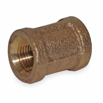Coupling Red Brass 1 1/4 in Class 125