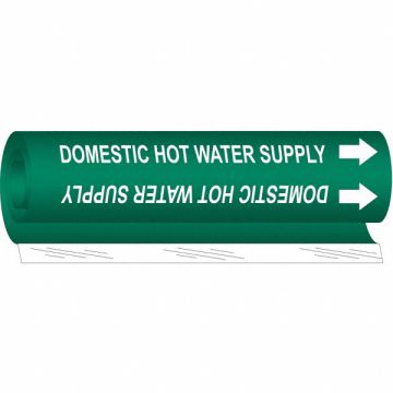 Pipe Marker Domestic Hot Water Supply