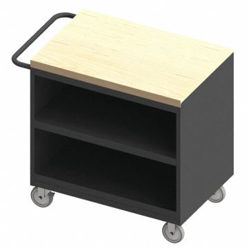 Mobile Cabinet Bench Maple 36 W 24 D