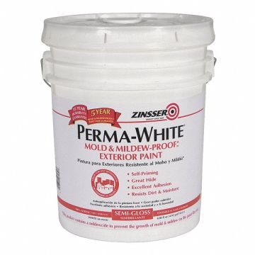 Paint Latex Acrylic White 5 gal.