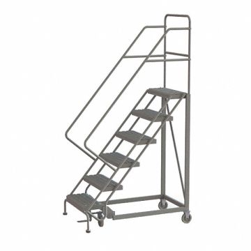 Rolling Ladder 6 Step Steel Perforated