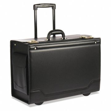 Roller Laptop Case Black Leather