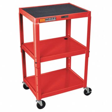 Utility Cart Steel 300 lb Red