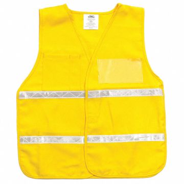 E4207 Safety Vest Yellow Legend Insert Univsl
