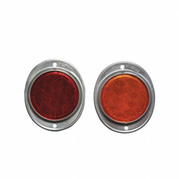 Color Reflector Oval Amber 4-21/32 L
