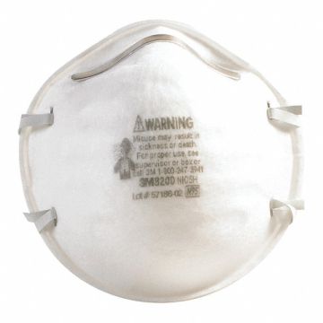 Dust Respirator 8200 White PK160
