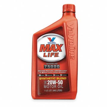 Engine Oil 20W-50 Synthetic Blend 1qt