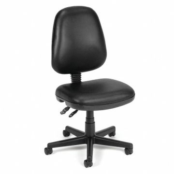 Computer Task Chair Black Vinyl