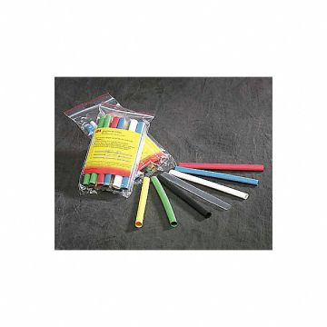Shrink Tubing 4 ft Blk 0.25 in ID PK200