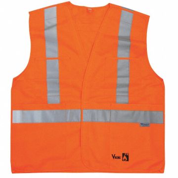Flame Resist Vest Class 2 L/XL Orange