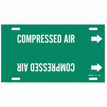 Pipe Marker Compressed Air 8in H 16in W