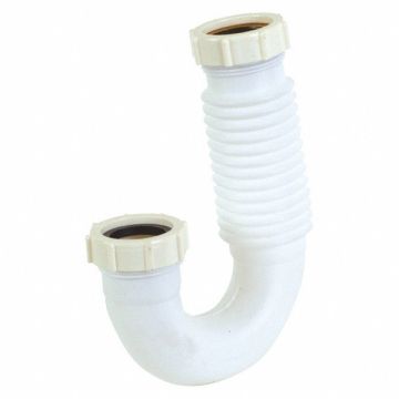 J-Bend White Drain Slip Connection