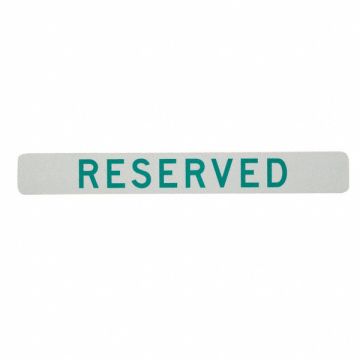 Reserved Parking Sign 2-1/2 x 20