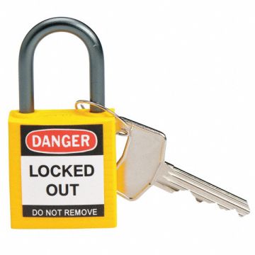 H1700 Lockout Padlock KD Yellow 1-2/5 H