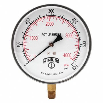 Gauge Pressure 4-1/2in 0 to 600 psi