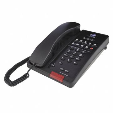 Hospitality Phone Analog Wall/Desk Black