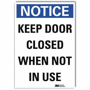 Notice Sign 14x10in Reflective Sheeting