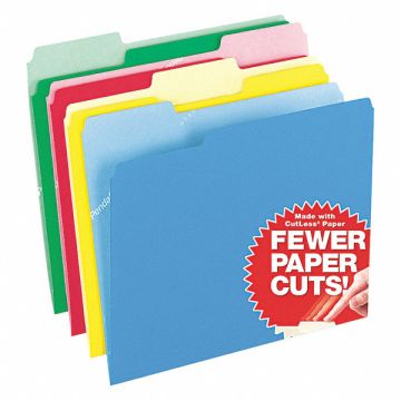 Letter File Folders Assorted PK100