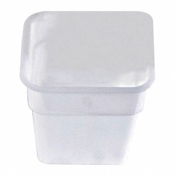 Square Storage Container White 7 in D
